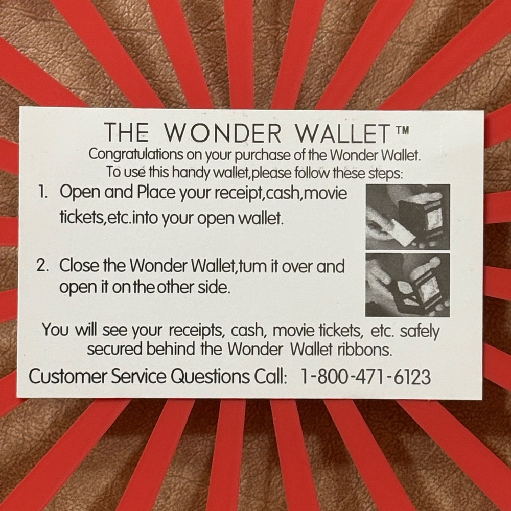 ๐ Leather Card Holder Slim Blk Wallet by Wonder Wallet w Pockets & Straps. NIB - Picture 5 of 7